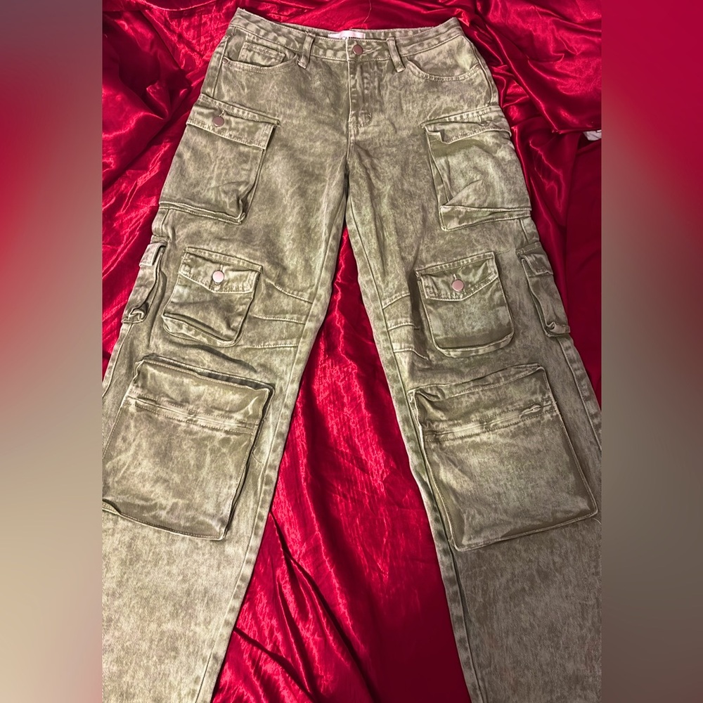 Olive Green Cargo Pants